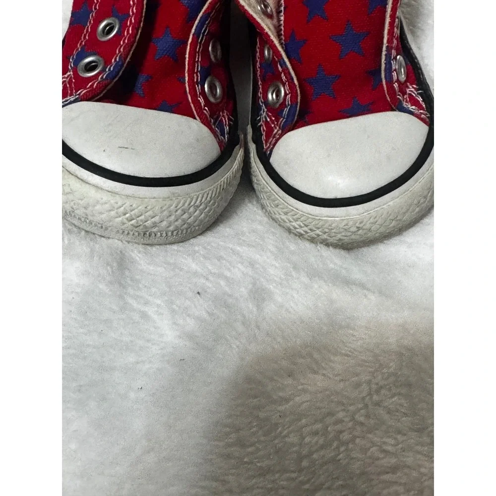 Converse Chuck Taylor All Star Infant Size 5 Red Blue Stars Sneakers 763071F